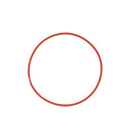 Обруч (d 60см) облегченный (красный)