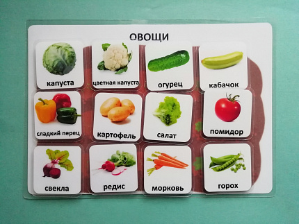 Пособие ПЕКС. Пособие "ОВОЩИ и ФРУКТЫ"