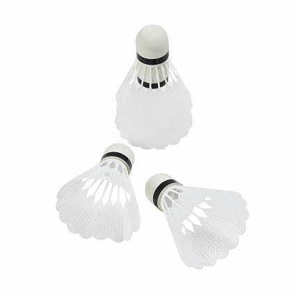 Волан пластиковый, (упаковка 12 шт), белый, в тубе