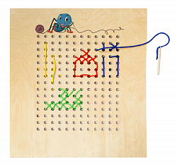 Игровая панель ШНУРОВКА "ВЫШИВАНИЕ"