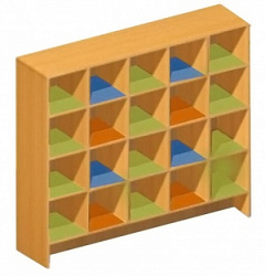 ШКАФ ДЛЯ ГОРШКОВ СТАНДАРТ, 25 ячеек (размер ячейки 250*250*250)