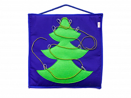 Синий квадрат  "Елочка"