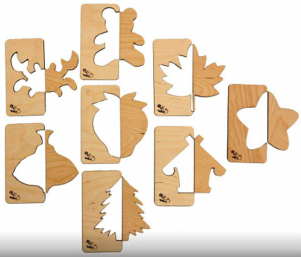 Трафареты в пенале "Зеркальное отражение"