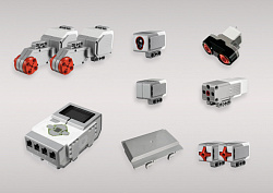 Комплект для занятий робототехникой с пластиковыми боксами для хранения деталей