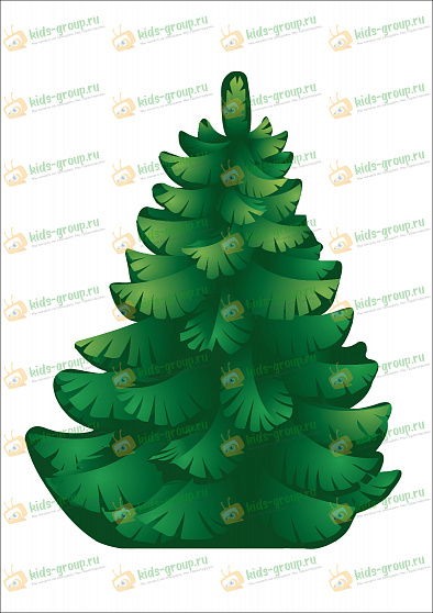 Декорация ЁЛОЧКА двусторонняя