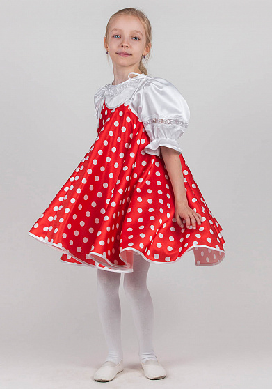 Сарафан в горошек для девочки 1