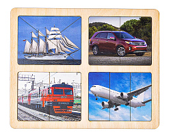 Разрезные картинки "Транспорт"
