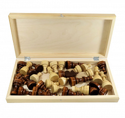 Игра настольная "Шахматы Гроссмейстерские" деревянные (поле 43х43см)