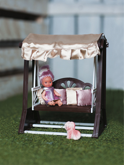 Качели "Коллекция" коричневые