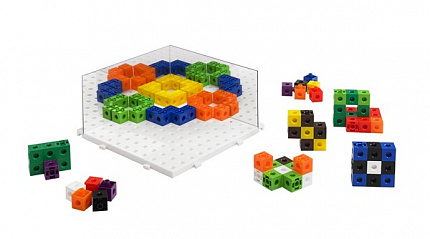 Кубики соединяющиеся 2 см. (100шт). Набор "Изучаем отражения"