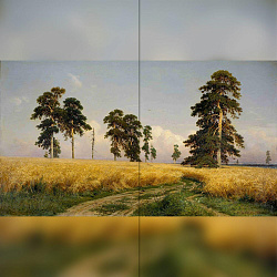 Репродукция картины И.И. Шишкина "Рожь" Декорация / Занавес сцены