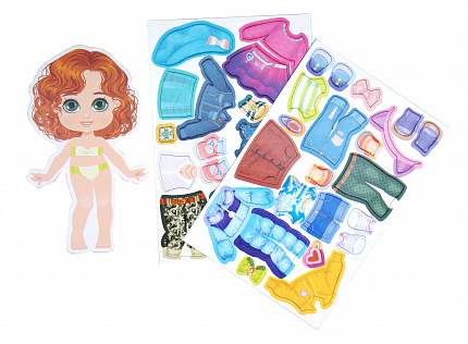 Игра магнитная "Одевашки. Анюта". Серия Магнитные истории (европодвес)