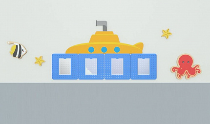 Комплект настенных панелей - стенд "Субмарина"