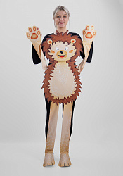 Ёж ростовая кукла из фетра для взрослого / 130 см.