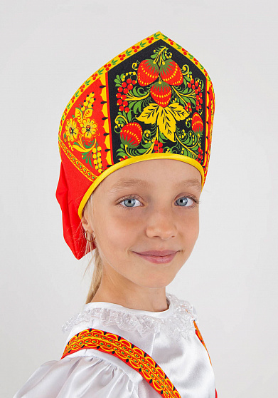 Русский народный костюм для девочки Хохлома Задорная