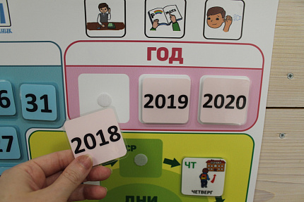 Пособие ПЕКС. КАЛЕНДАРЬ С КАРТОЧКАМИ (70*80 см)