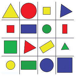 Тематическое поле-маршрутизатор  для мини-робота Bee-Bot "Цвета и формы".