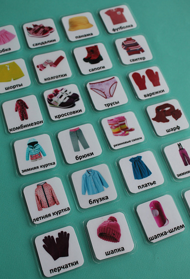 Пособие ПЕКС. Набор карточек ПЕКС «ОДЕЖДА»