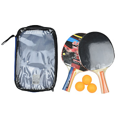 Набор для настольного тенниса GOLD SHIELD CUP (2 ракетки, 3 шарика), в чехле, 02