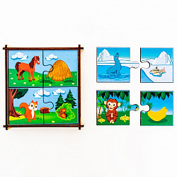 Пазлы Кто что ест