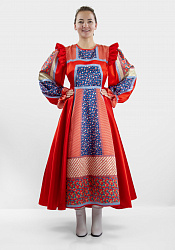 Кадриль расписная платье женское