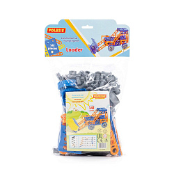 Конструктор Изобретатель - Трактор-погрузчик №1 (141 элемент) (в пакете)