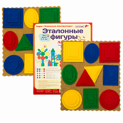 Эталонные фигуры Ларчик (ковролин, 4 цвета), Игры Воскобовича