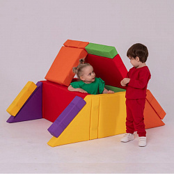 Мягкий конструктор  "Архитектор" 
Комплект модулей с магнитными креплениями, 21 элемент, Магматик