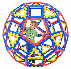 Набор Полидрон Супер-гигант Каркасный. ГеоДом (шрифт - русский Брайль)