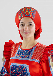 Кадриль расписная кокошник женский