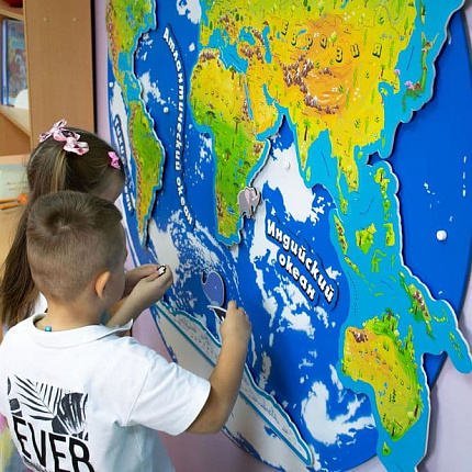 Развивающая магнитная карта мира
(основной набор)