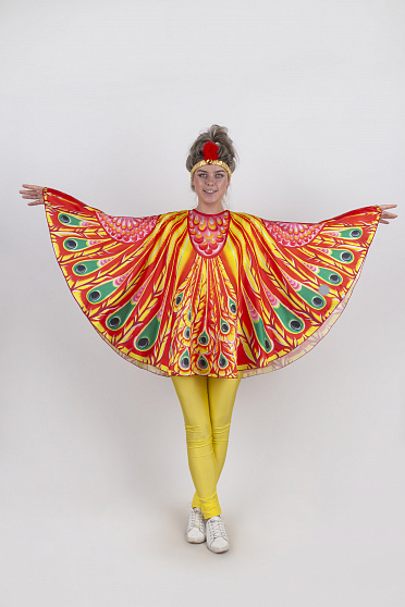 Жар-Птица пончо для взрослых