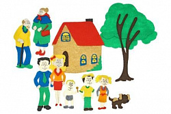 Семья с игровым полем (11дет)