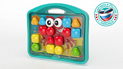 Мозаика для малышей в чемодане "Краб" d45/33 эл Baby Toys