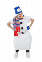 Костюм Снеговика в синем ведре