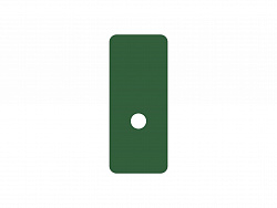 Магнитная карточка "Точка" (фон зелёный)