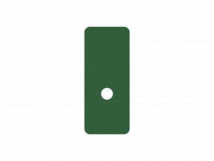 Магнитная карточка "Точка" (фон зелёный)