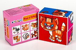 Кубики Малыш "Жили у бабуси" (без обклейки) 4 шт