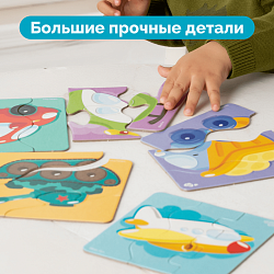 Тройные пазлы «Транспорт» серии Baby Toys
