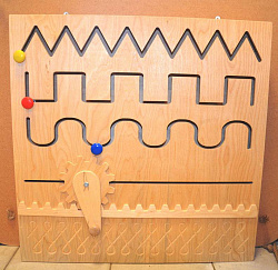 Развивающая панель "Движение по прорези 1"