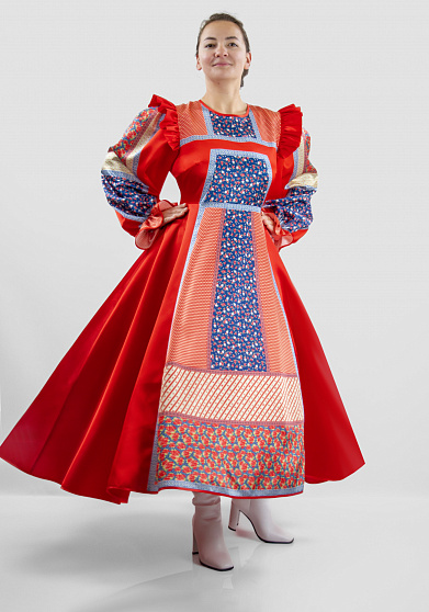 Кадриль расписная платье женское