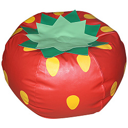 Пуф «Клубника» (гранулы, крошка поролон)