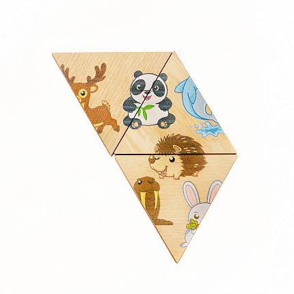 Пазл деревянный "Зверюшки"