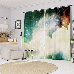 Комплект фотоштор. Облака