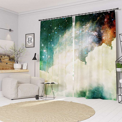 Комплект фотоштор. Облака