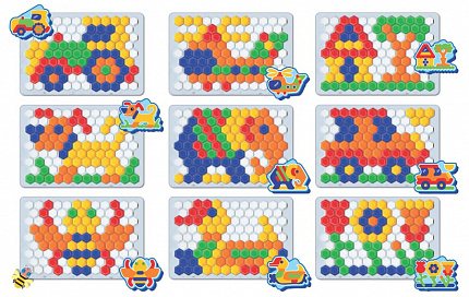 Мозаика из пластика «Пчелкина» (120 элементов)