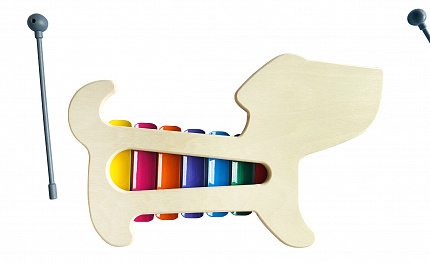 Металлофон детский "Собачка" 7 нот