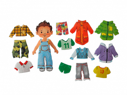 Счетный материал "Кукла из фетра Гриша"