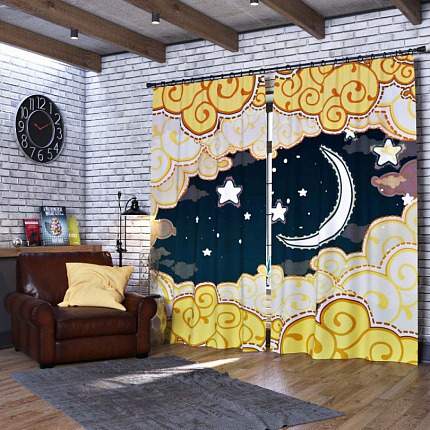 Комплект фотоштор. Кружевной месяц