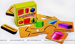 Набор магнитных карточек "Геометрические фигуры и тела"